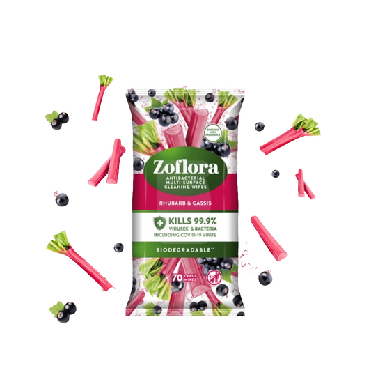 ZOFLORA WIPES RHUBARB CASSIS 31/03/25 70's