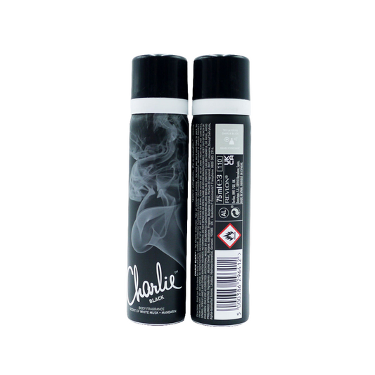 CHARLIE BODY SPRAY BLACK 75ML.