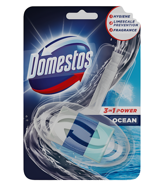 DOMESTOS RIM BLOCK 3IN1 BLUE OCEAN (C)