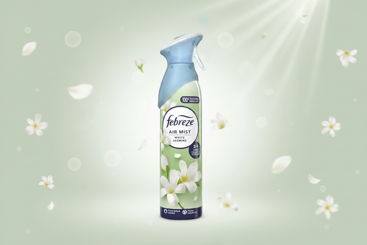 Febreze Air Mist White  Jasmine 185ML.
