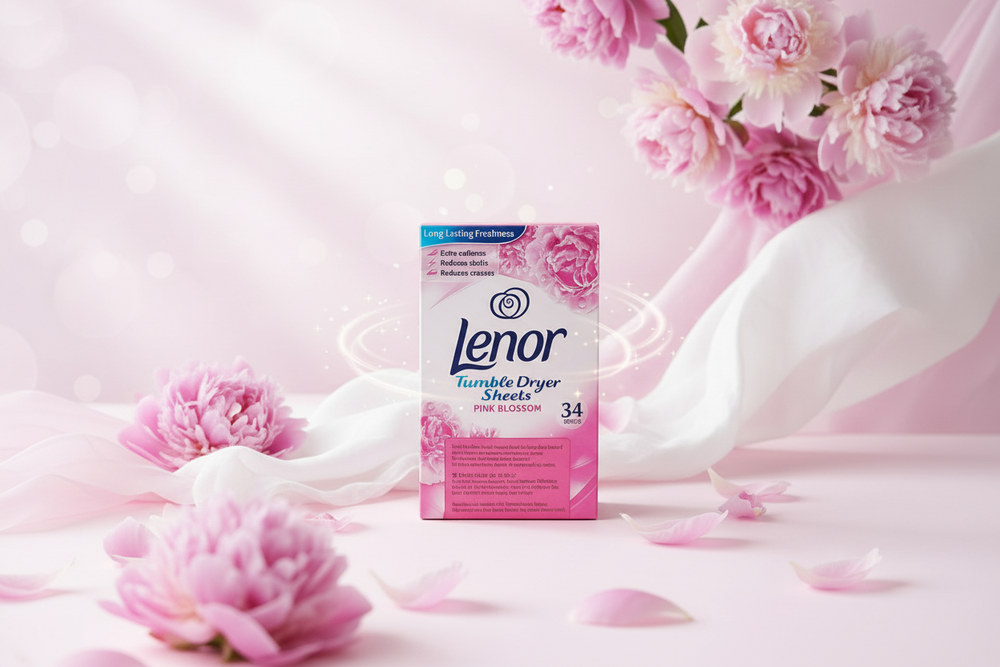 Lenor Pink Blossom Dryer Sheets