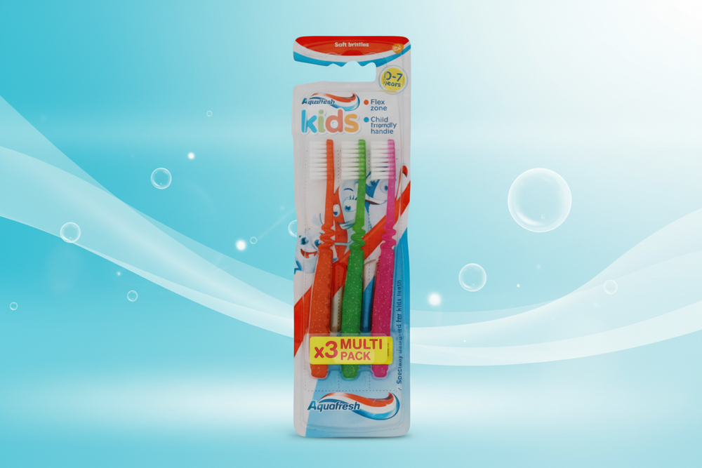 AQUAFRESH TOOTHBRUSH KIDS SOFT (C) 3pkt