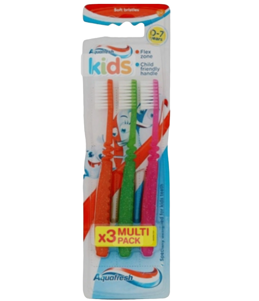 AQUAFRESH TOOTHBRUSH KIDS SOFT (C) 3pkt