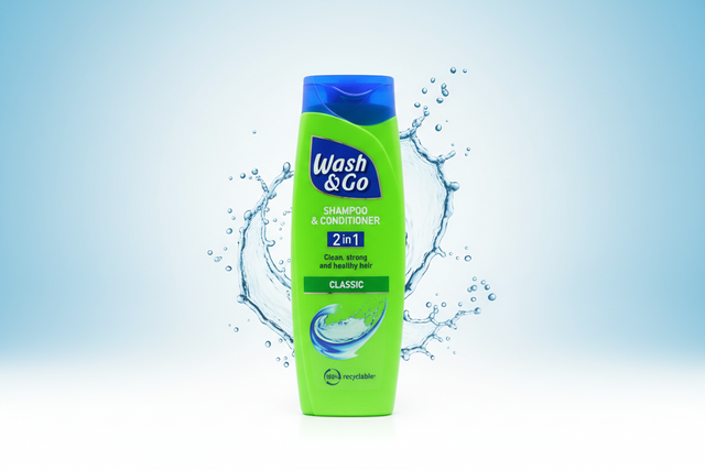 WASH & GO SHAMPOO 2IN1 CLASSIC 400ML