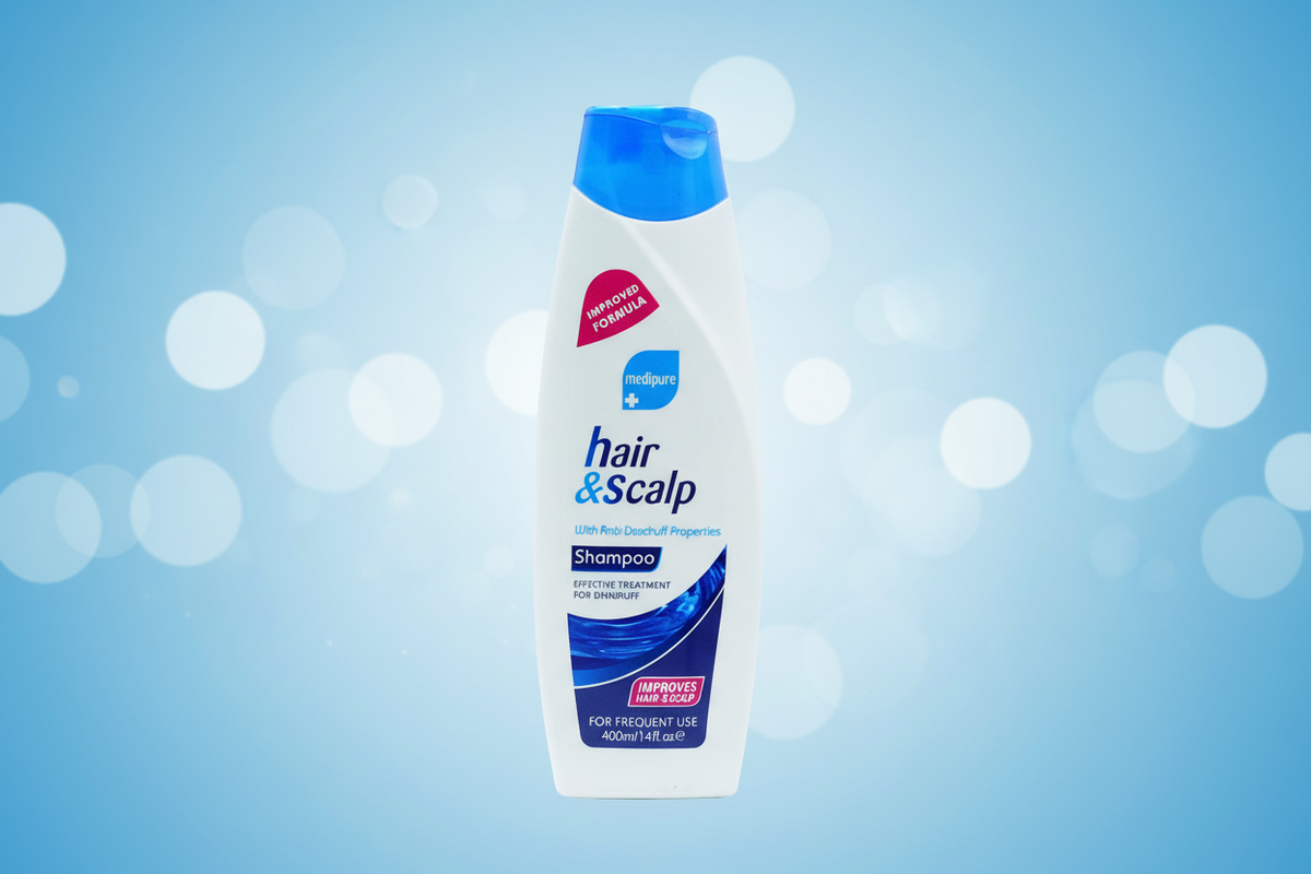 Medipure Hair & Scalp Anti-Dandruff Shampoo 400ml | 100% Original, Imported from UK 🇬🇧