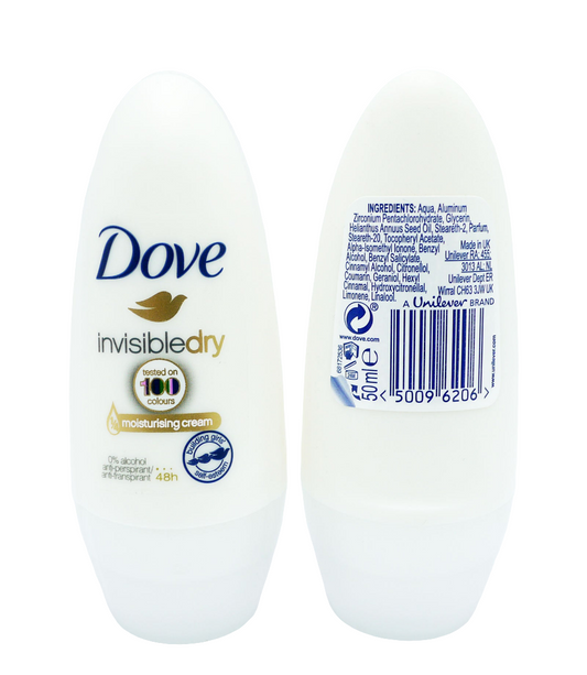 DOVE ROLL ON DEODORANT INVISIBLE DRY WOMEN 50ML.