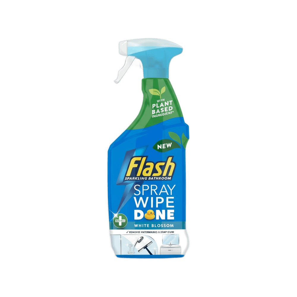 Flash Spray Wipe Done Anti Bac Blossom Bathroom 800ml