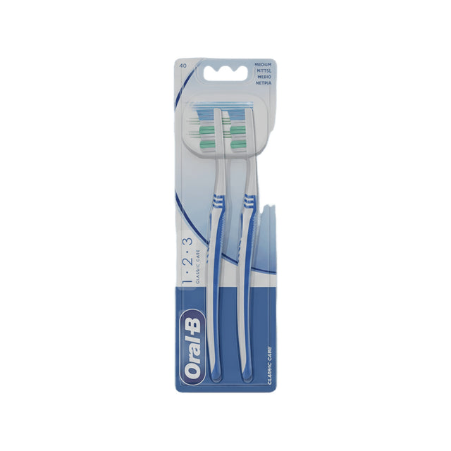 Oral B Toothbrush 123 Classic Care Twin