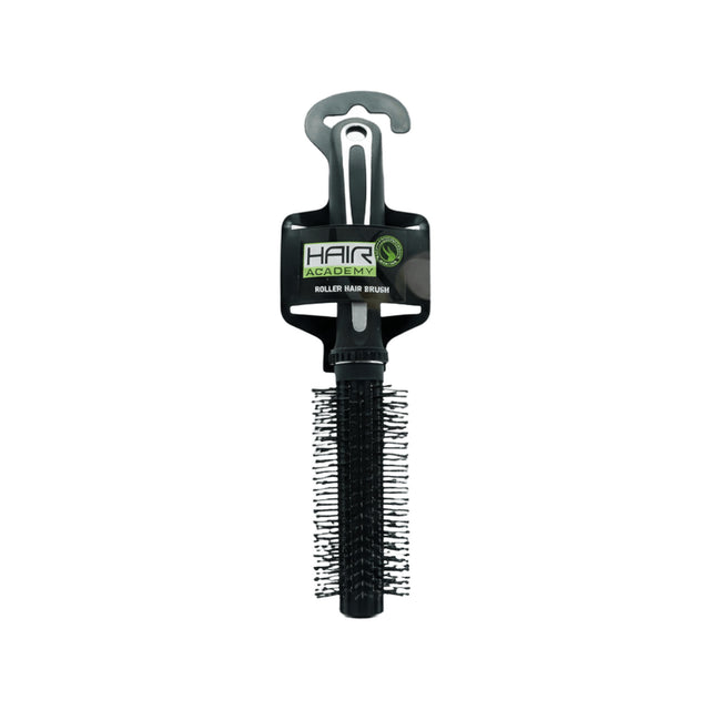 Hair Academy Hair Brush Roller Round Blk