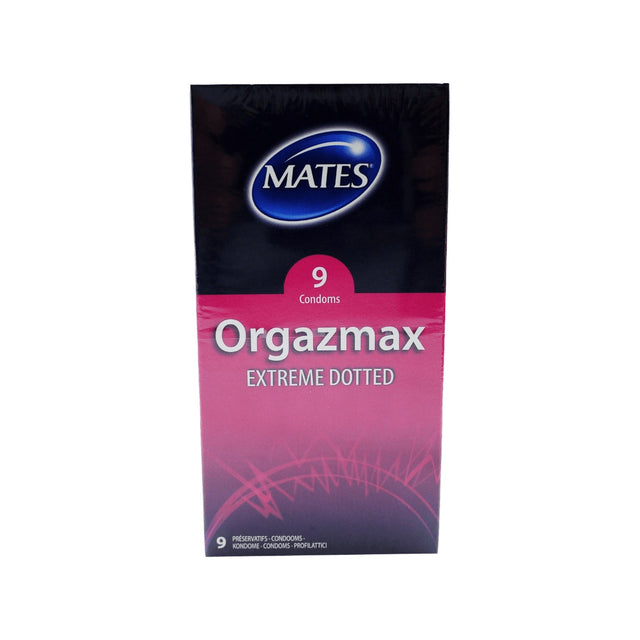 Mates Orgazmax Extreme Dotted Condoms 9 Pack