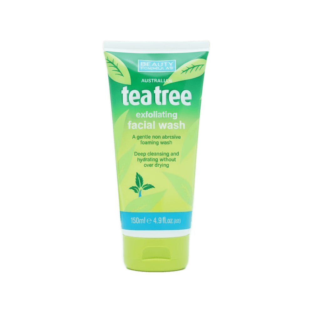 Beauty Formulas Tea Tree Exfoliating Face Wash 150ml
