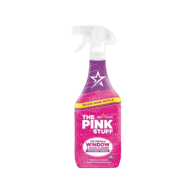 The Pink Stuff Window Clean Rose Vinegar 850ml