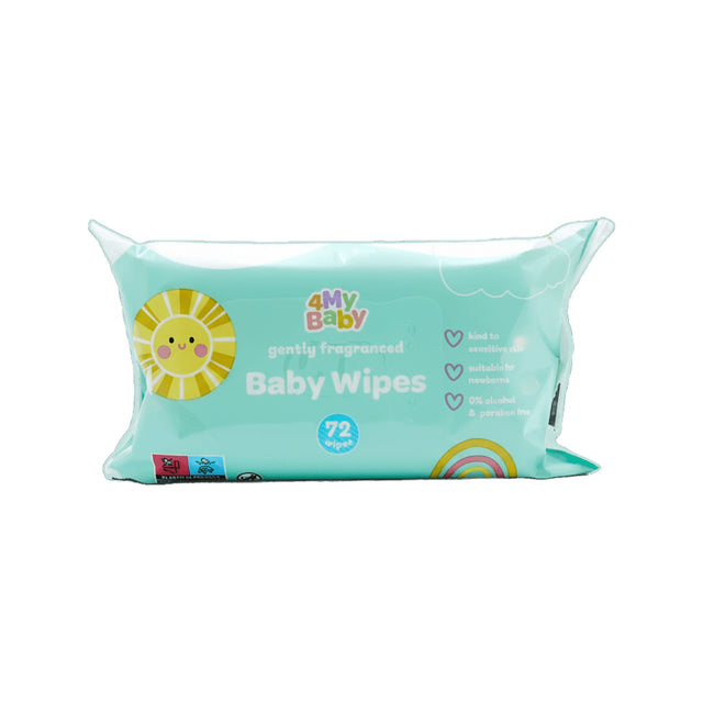 For My Baby Wipes Gently Fragranced 72 Pack