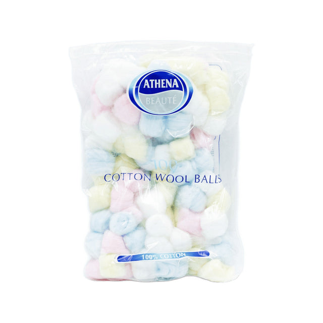 Athena Cotton Balls Coloured 100 Pack