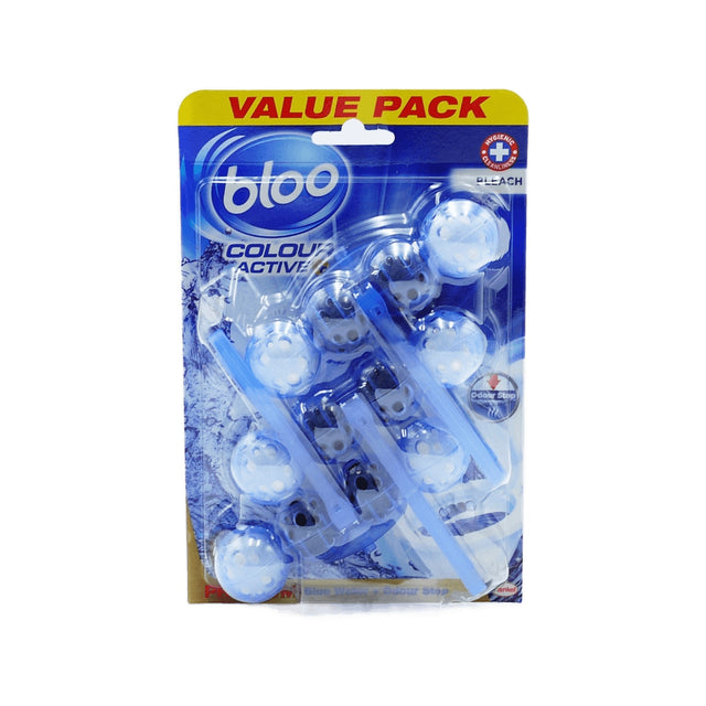 Bloo Colour Active Bleach Toilet Rim Block 3 x 50g