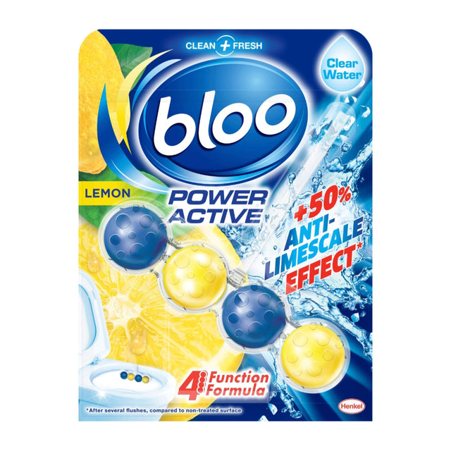 Bloo Power Clear Water Toilet Rim Block Lemon 50g