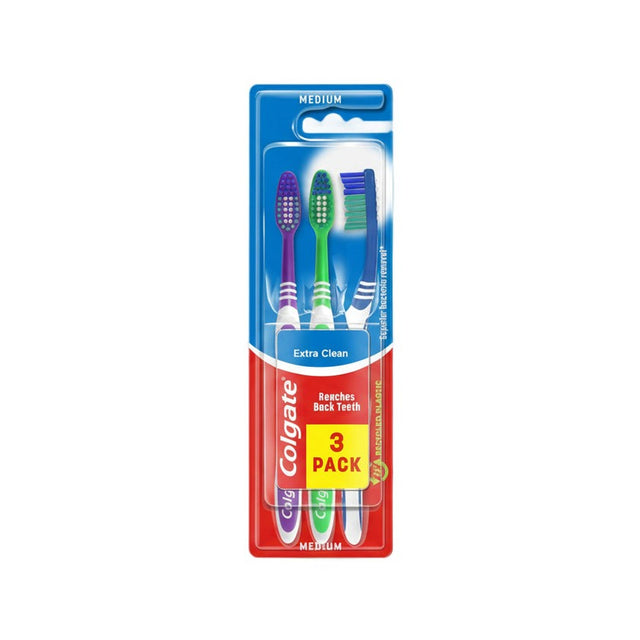 Colgate Extra Clean Toothbrush Medium – Pack of 3