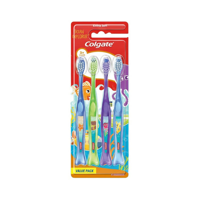 Colgate Toothbrush Kids Ocean Explorers 4 Pack