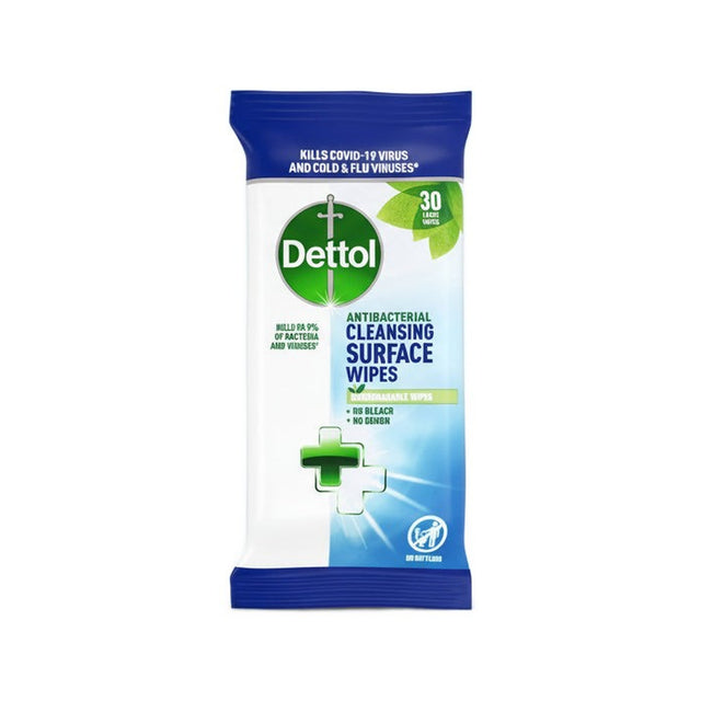 Dettol Surface Wipes Antibacterial 30s