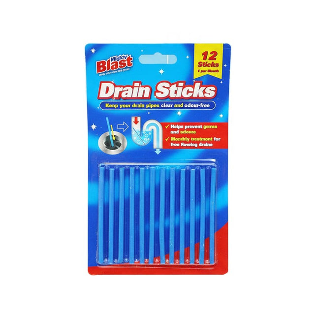 Drain Sticks In Display 12 Pkt