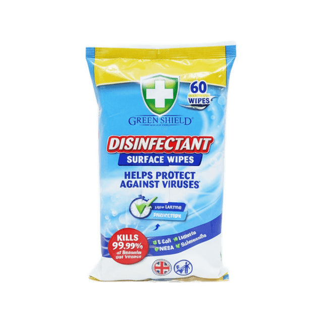 Greenshield Disinfectant Wipes Lemon 60 Pack
