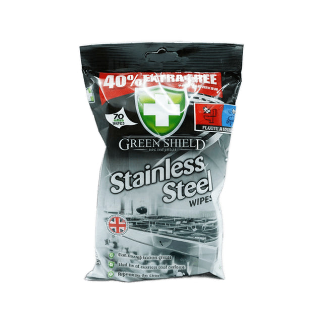 Greenshield Wipes Stainless Steel 70 Pack