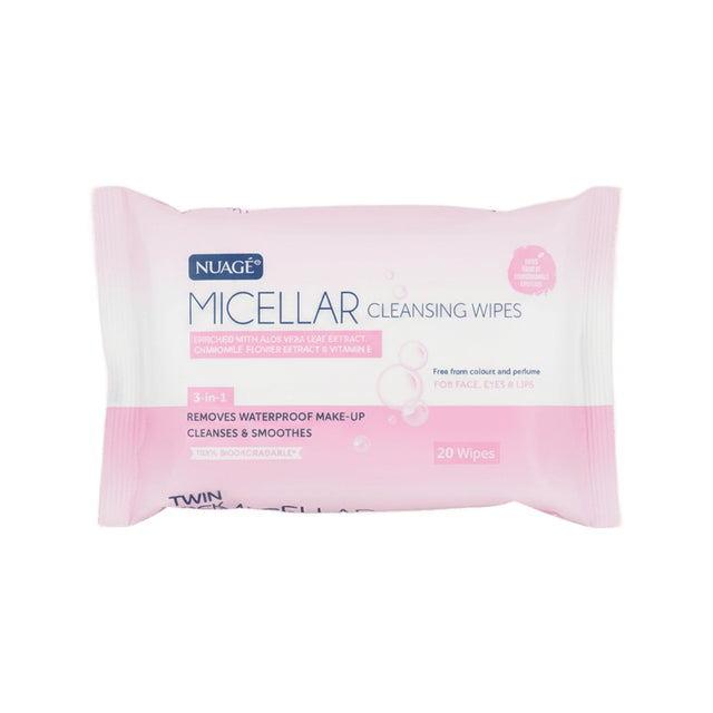 Nuage Cleansing Wipes 3-in-1 Micellar 20pcs