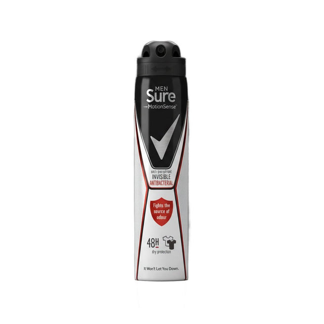 Sure Anti-Perspirant Invisible Antibacterial 250ml