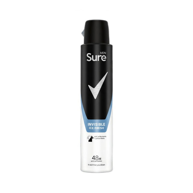 Sure Men Antiperspirant Invisible Ice 200ml