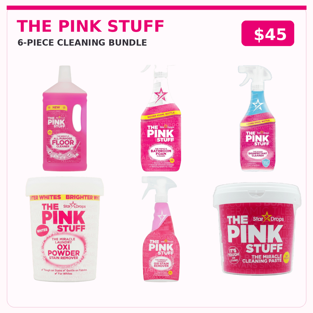 The Pink Stuff Cleaning Essentials Bundle | 6 Products