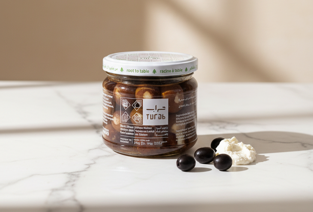 TURAB BLACK OLIVES STUFF IN GOAT LABNE 300G