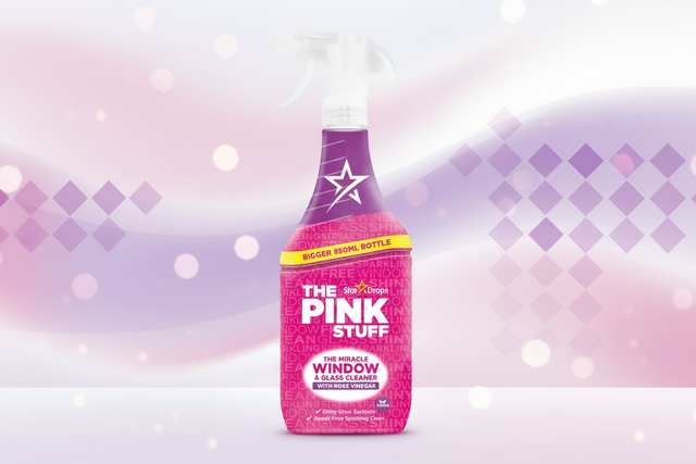 The Pink Stuff Window Clean Rose Vinegar 850ML