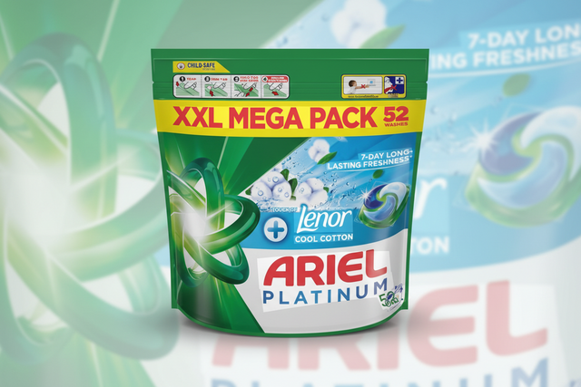 Ariel Platinum Pods Cotton Lenor 52 W