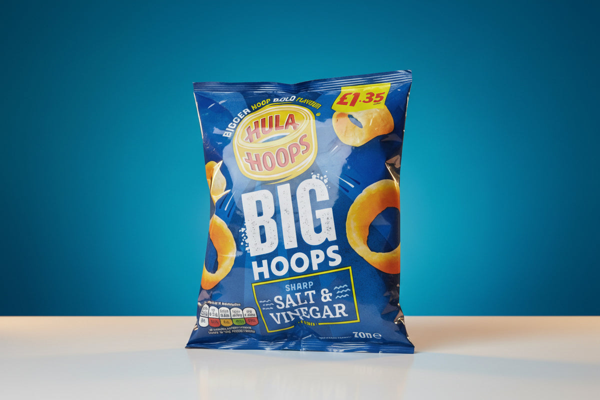 Hula Hoops Crisps Salt & Vinegar 70GM