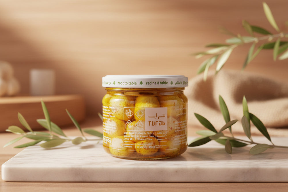 Turab Chili Goat Labne Balls in Olive Oil 350g