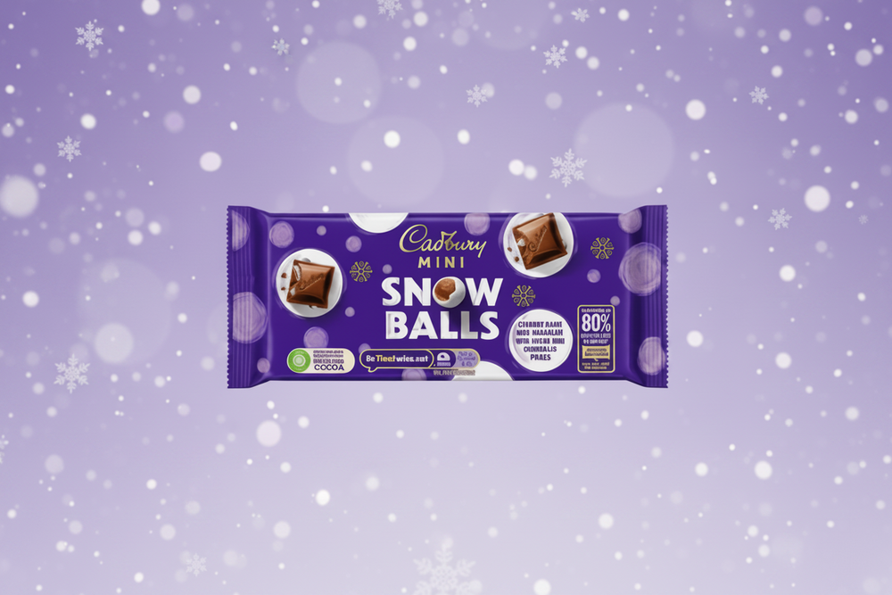 CADBURY DAIRY MILK MINI SNOW BALLS BLOCK 110GM