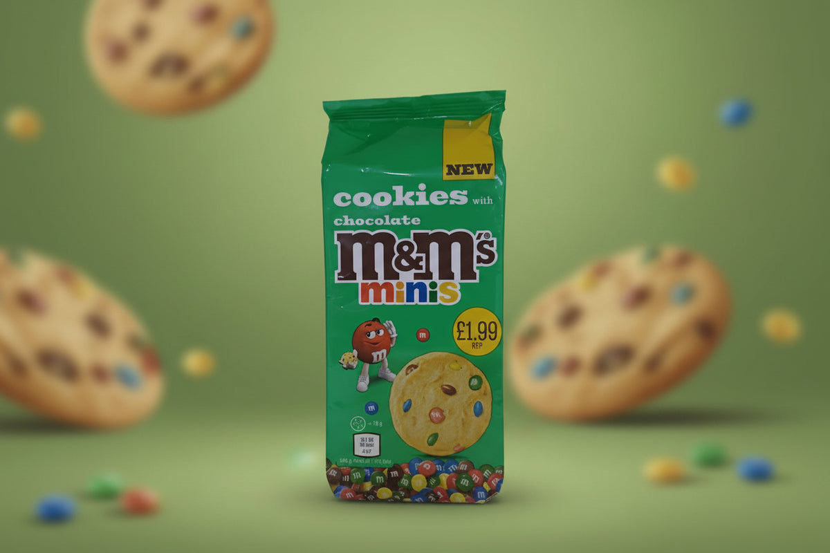 M & M CHOCOLATE COOKIES MINIS 144GM
