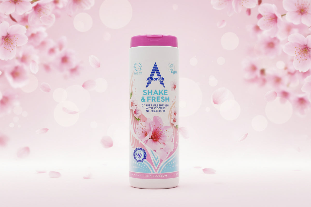 Astonish Carpet Freshness Deodorizer Pink Blossom 350g