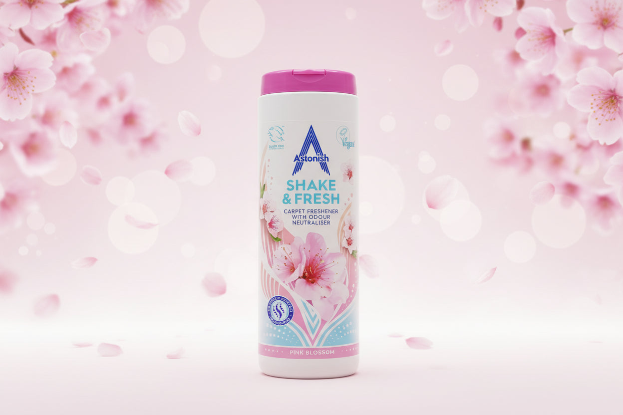 Astonish Carpet Freshness Deodorizer Pink Blossom 350g