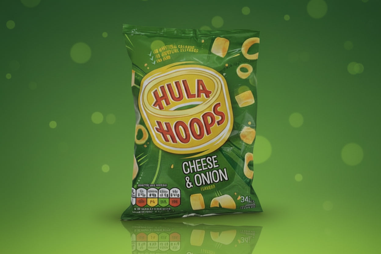 HULA HOOPS CHEESE & ONION 34G