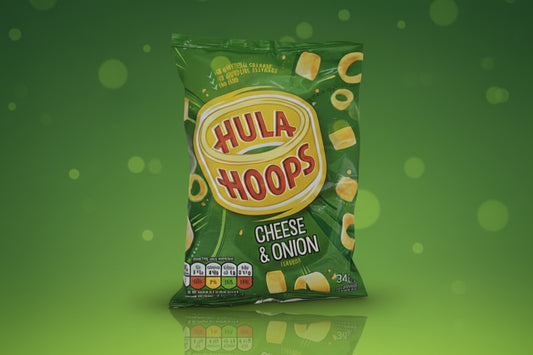 HULA HOOPS CHEESE & ONION 34G