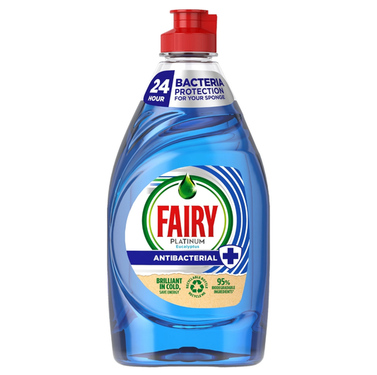 FAIRY LIQUID PLATINUM QUICK WASH ANTI-BACTERIAL 383ML