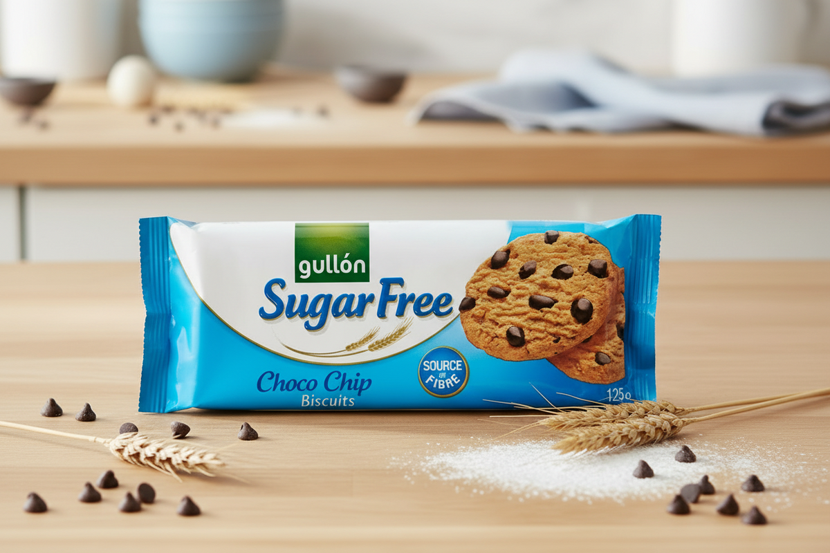 GULLION BISCUITS SUGAR FREE CHOCO 125G