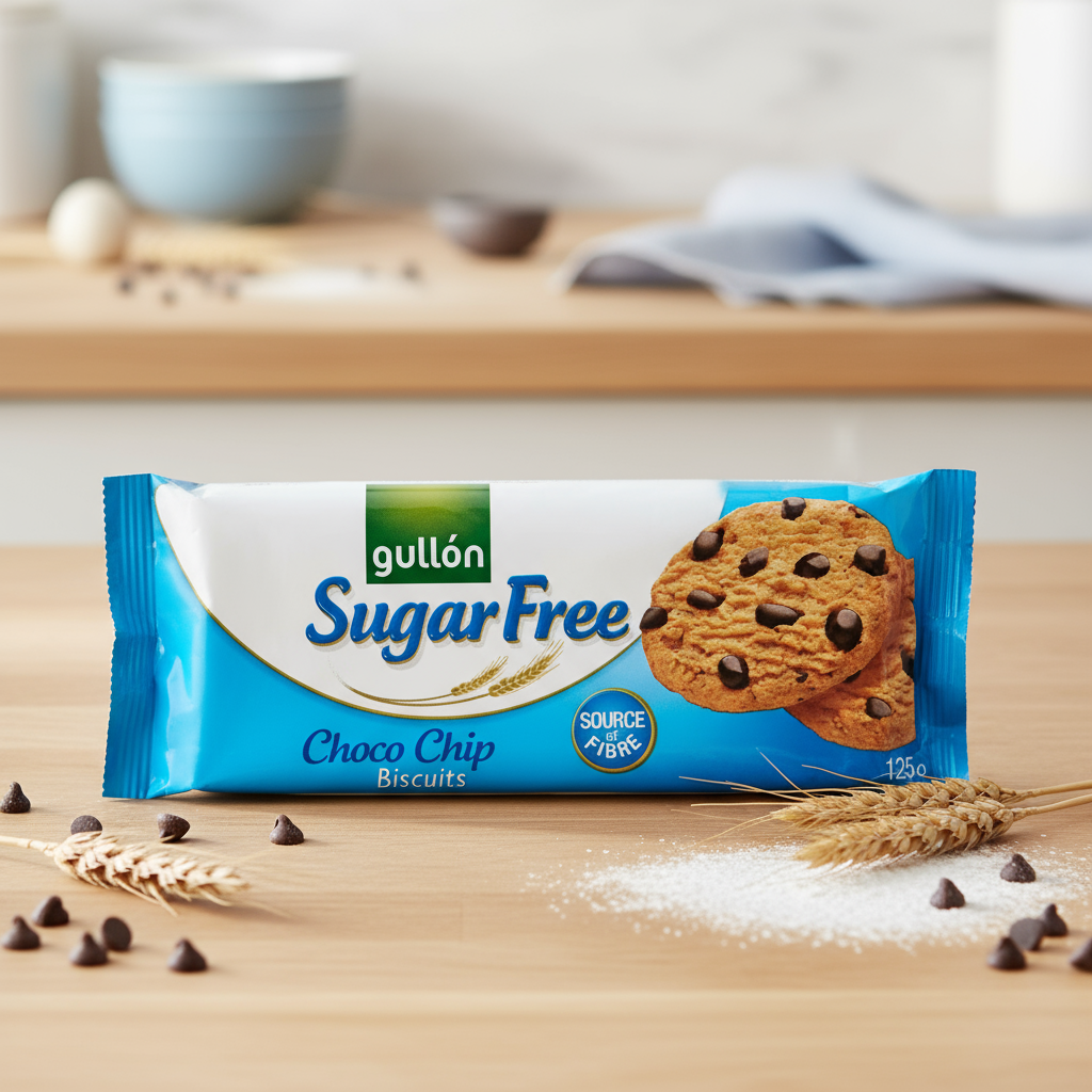 GULLION BISCUITS SUGAR FREE CHOCO 125G