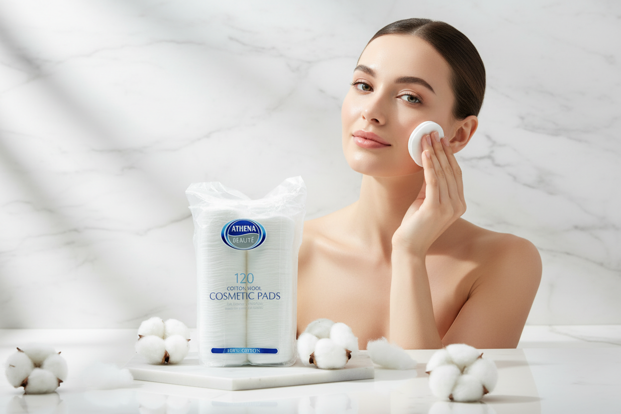 ATHENA COTTON COSMETIC PADS 120'S
