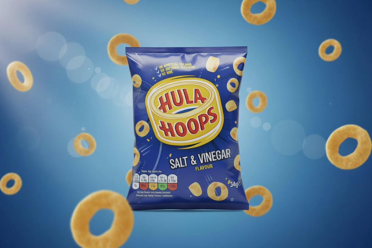 Hula Hoops Crisps Salt & Vinegar 34G