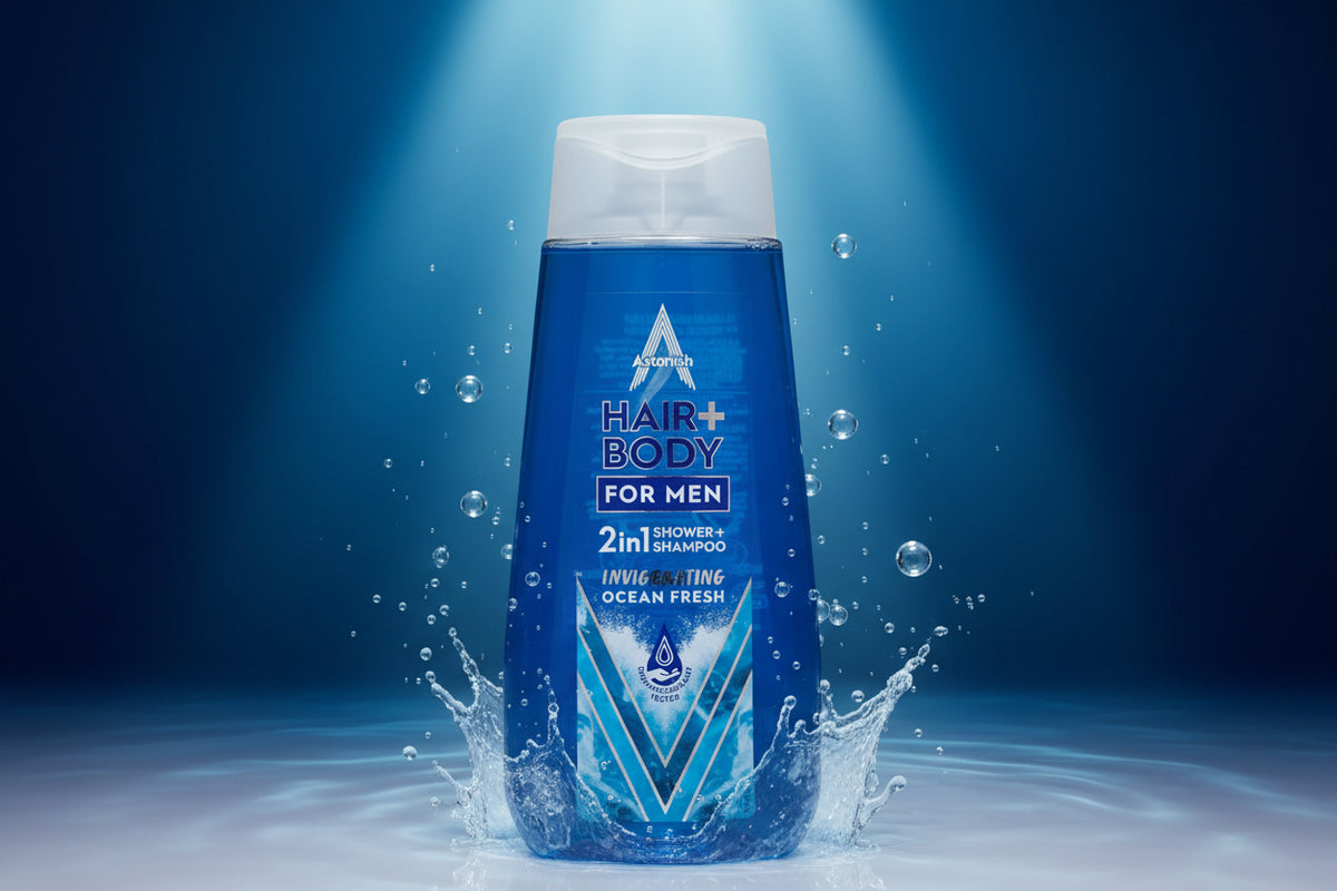 Astonish Hair & Body Men Shampoo (2-1) 375ML