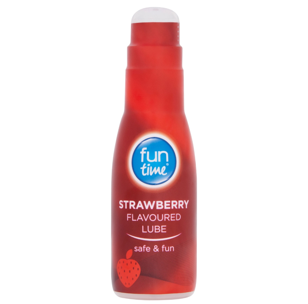 FUN TIME STRAWBERRY FLAVOURED LUBE  03/26 75 ML