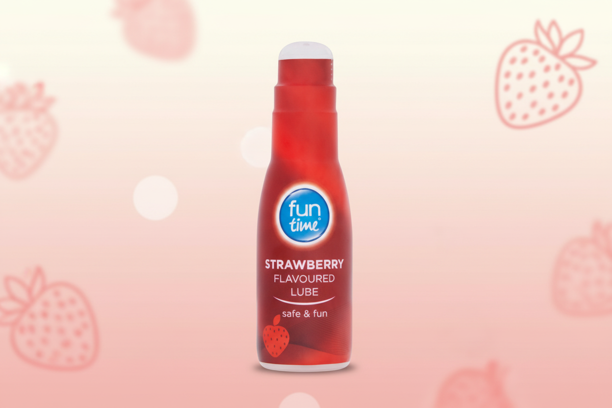 FUN TIME STRAWBERRY FLAVOURED LUBE  03/26 75 ML