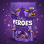 CADBURY HEROES POUCH 270GM